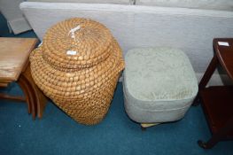 Two Footstools and Alibaba Basket