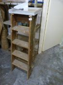 *Four Step Wooden A-Frame Ladder (This lot is located at 7 Tadman Street, Hull, HU3 2BG)