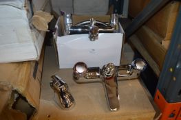 *Two Bath Mixer Taps with Shower Outlets