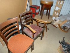 *Two Chairs, Side Table, and Two Stools (This lot is located at 7 Tadman Street, Hull, HU3 2BG)
