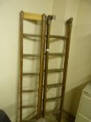 *Set of Three Seven Rung Wooden Ladders (This lot is located at 7 Tadman Street, Hull, HU3 2BG)