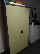 *Silverline 6ft Stationery Cabinet (coffee & cream) (This lot is located at 7 Tadman Street, Hull,