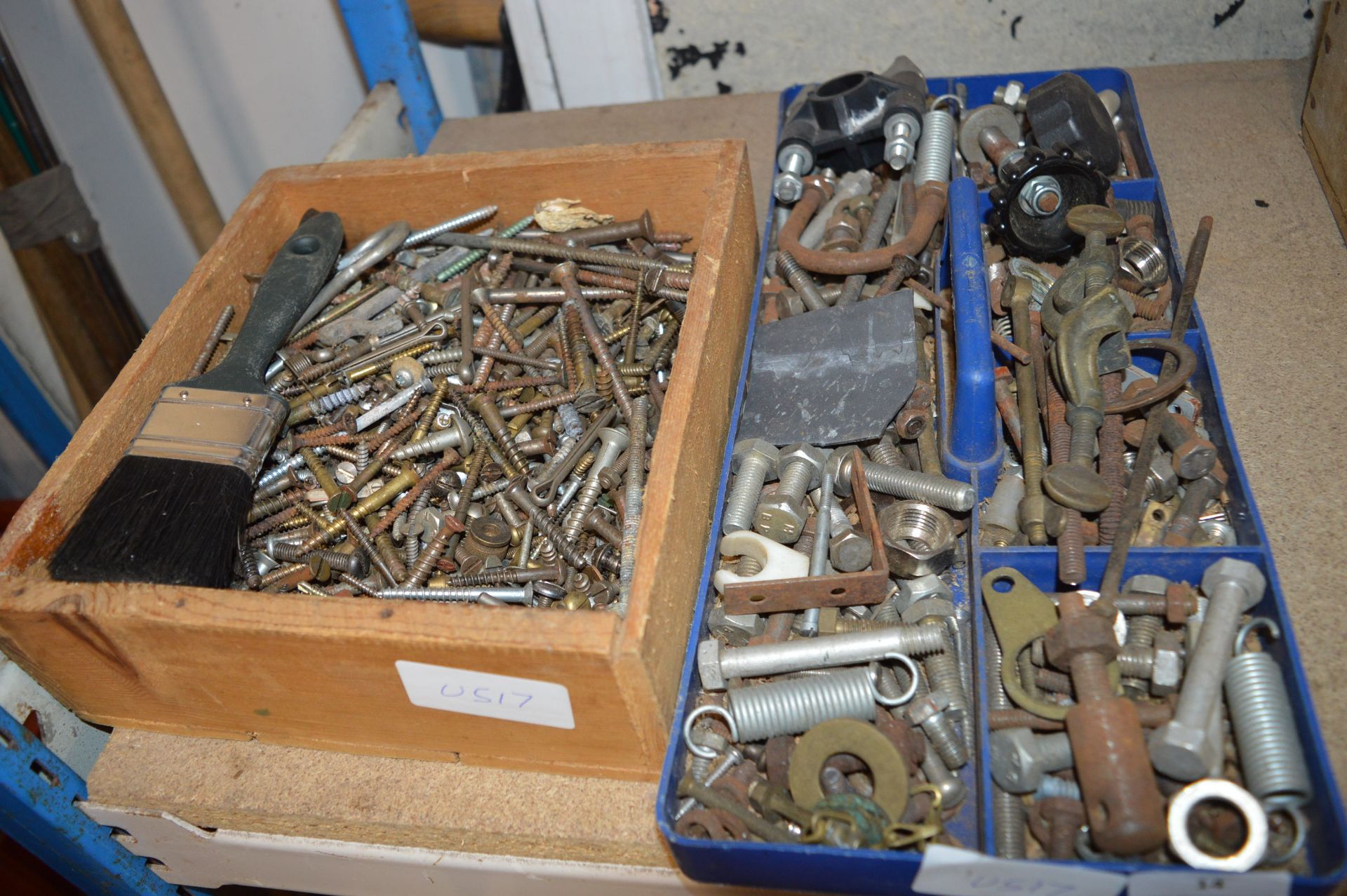 *Tray of Assorted Screws, Bolts, Clamps, etc.
