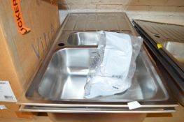 *Two Stainless Steel Sinks