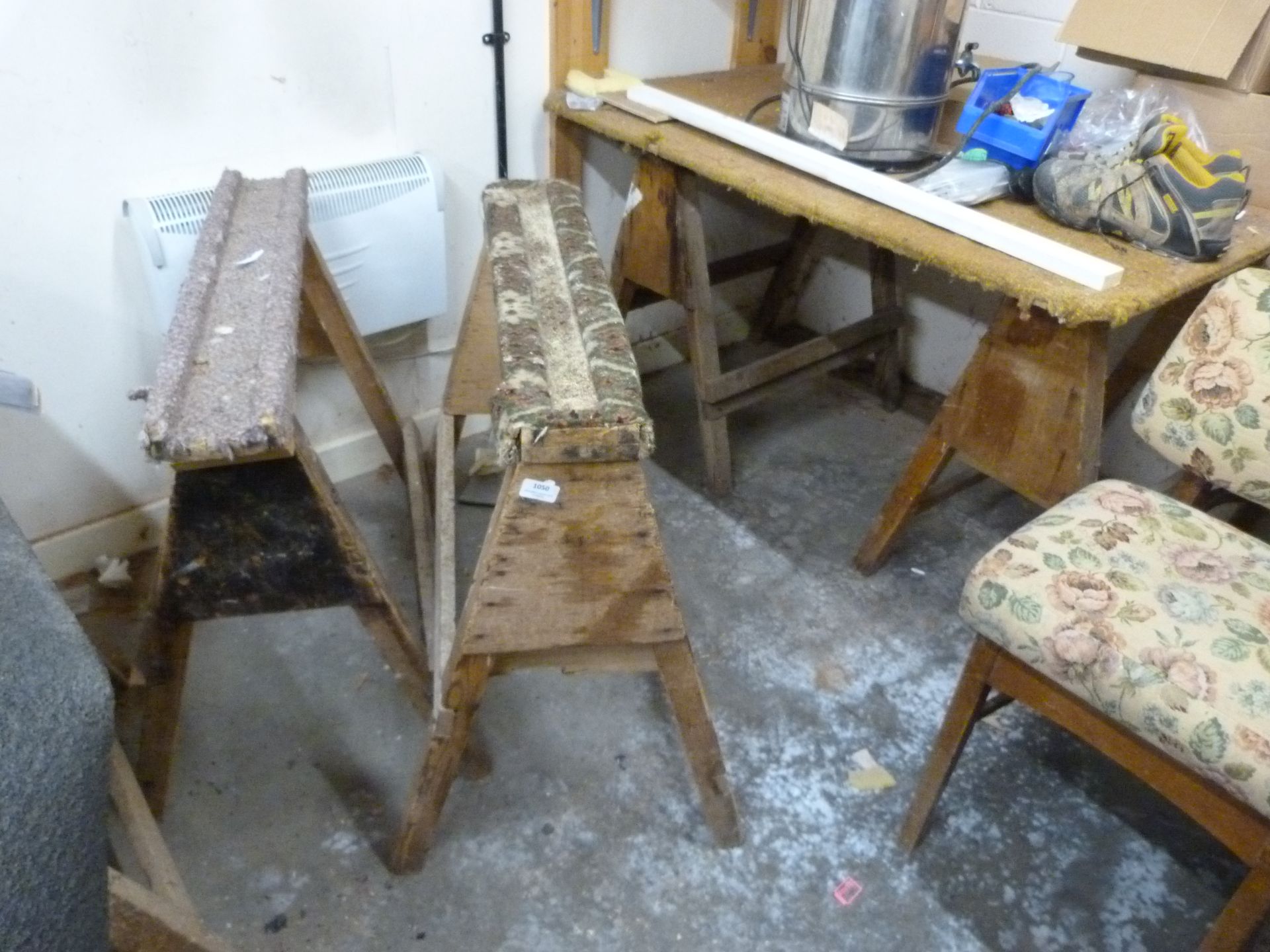 *Six Wooden Trestles (This lot is located at 7 Tadman Street, Hull, HU3 2BG)