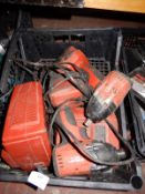 Two Hilti Drivers with Batteries and Chargers