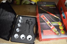 Two Jamec PEM Digital Tyre Inflators and a 9pc Hol