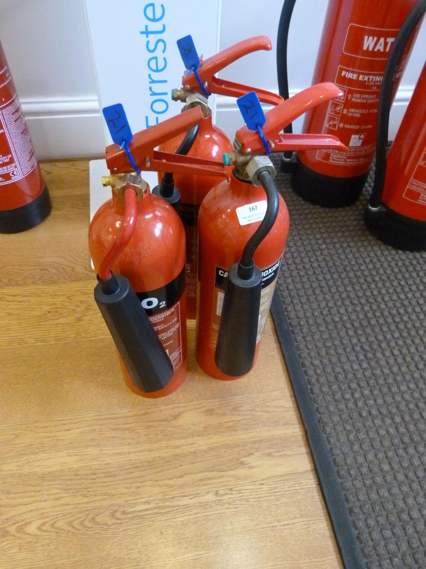 *Three CO2 Fire Extinguishers