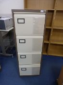 *Four Drawer Foolscap Filing Cabinet (coffee & cream)