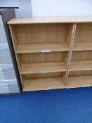 *Three Tier Shelf Unit in Lightwood Finish