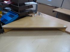 *Desk Corner Raiser in Lightwood Finish