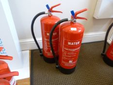 *Two 9L Water Fire Extinguishers