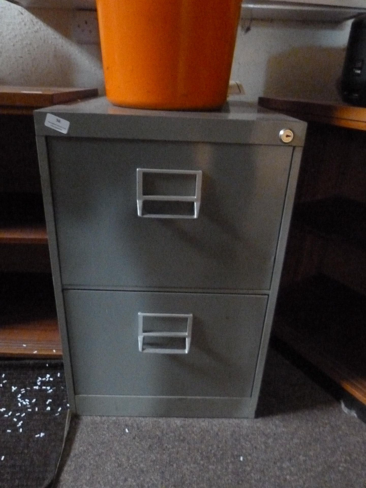 *Two Drawer Foolscap Filing Cabinet (grey)