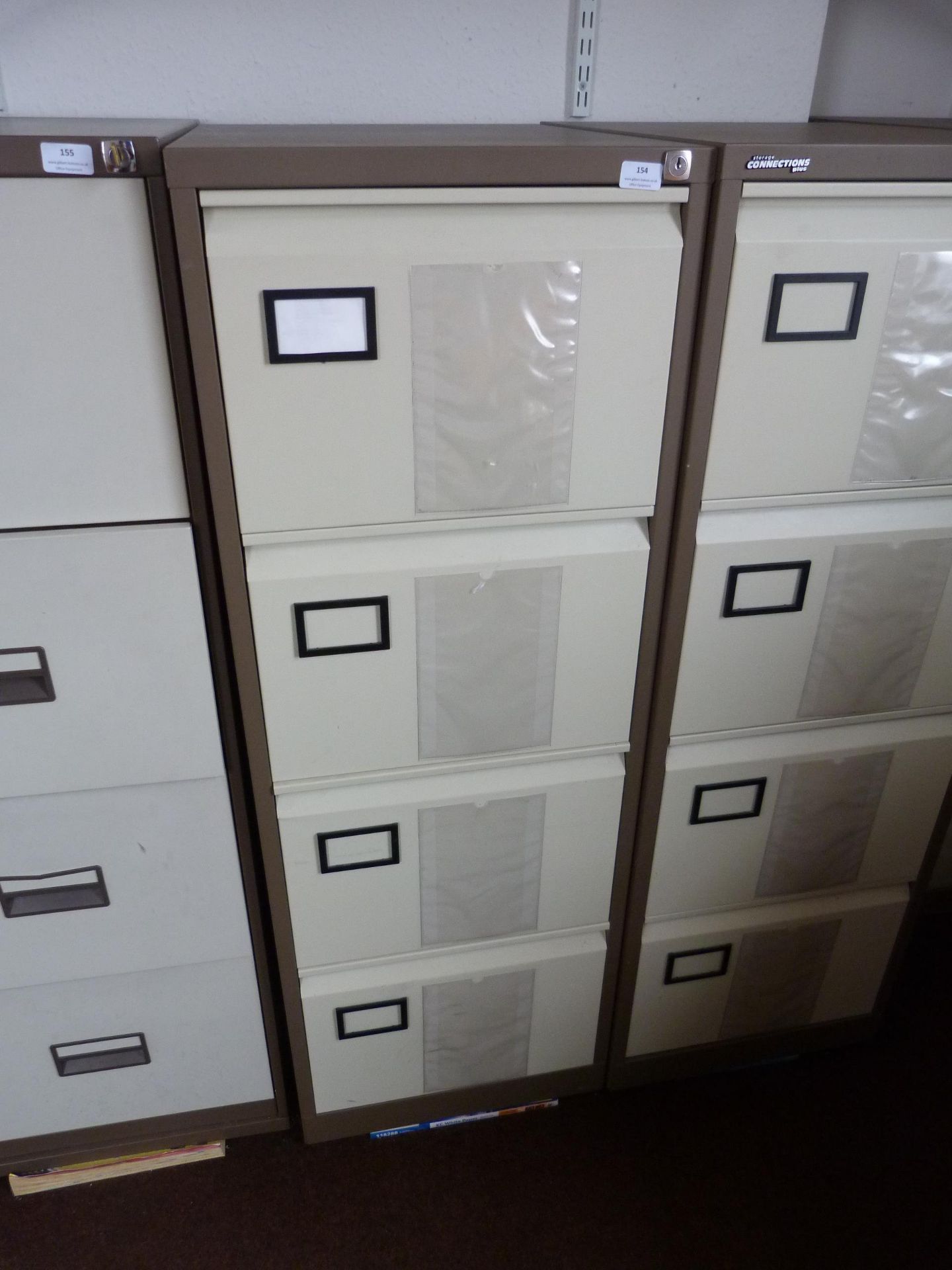 *Four Drawer Foolscap Filing Cabinet (coffee & cream)