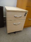 *Two Drawer Filing Unit in Lightwood Finish