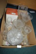 Glass Fruit Bowls, Vases, etc.