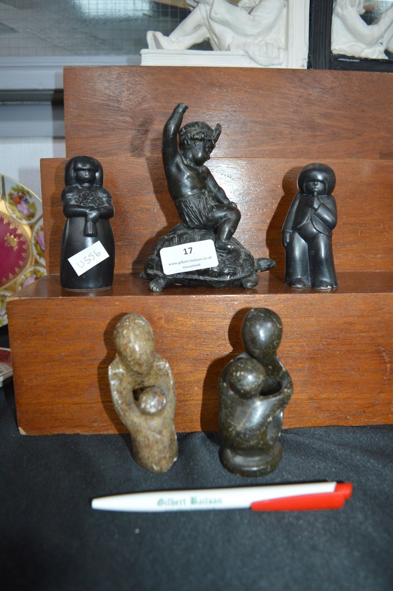 Two Hornsea Pottery figures plus Decorative Carvin