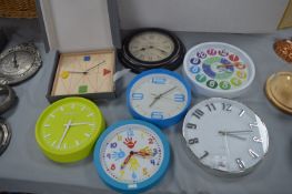 Seven Decorative Wall Clocks