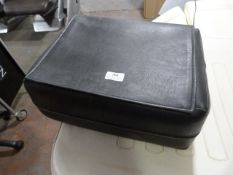 *Black Faux Leather Booster Seat