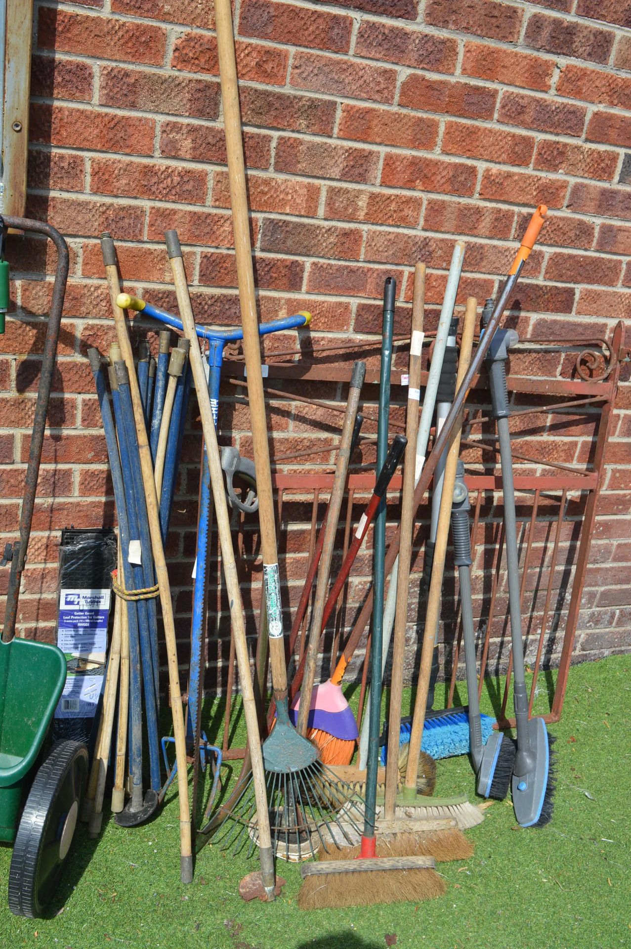 Garden Tools, Brushes, etc. (gate not included)