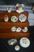 Pottery Flower Posies by Aynsley, Coalport, etc.