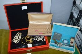 Jewellery Boxes and Contents; Costume Jewellery, W