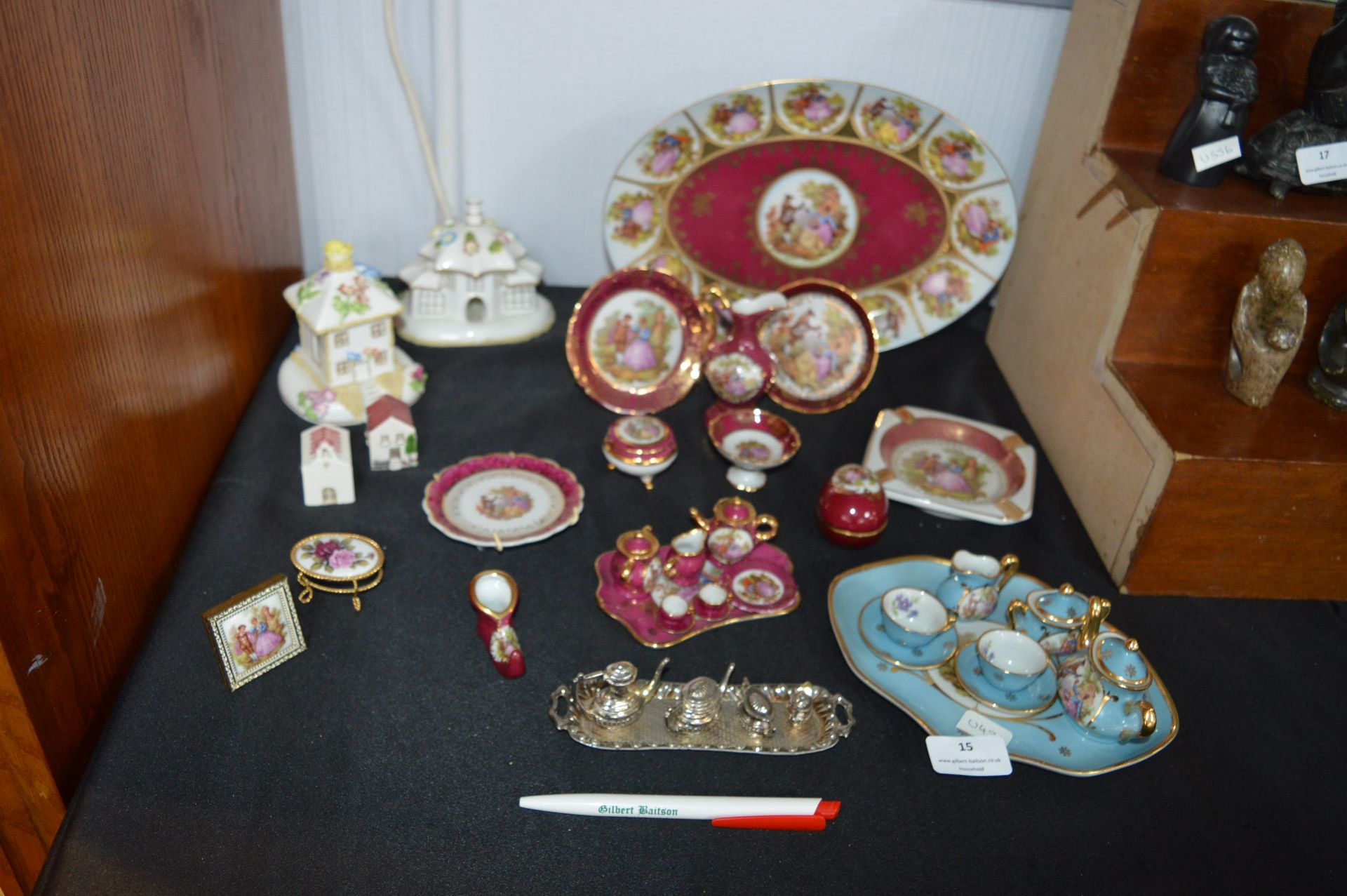 Limoges Porcelain Miniatures, Tea Sets, etc.