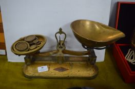 Vintage Brass Scales and Weights