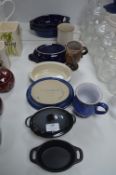 Denby and Le Creuset Oven Ware, Mugs, etc.