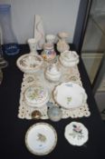 Decorative China by Wedgwood, Aynsley, and Poole,