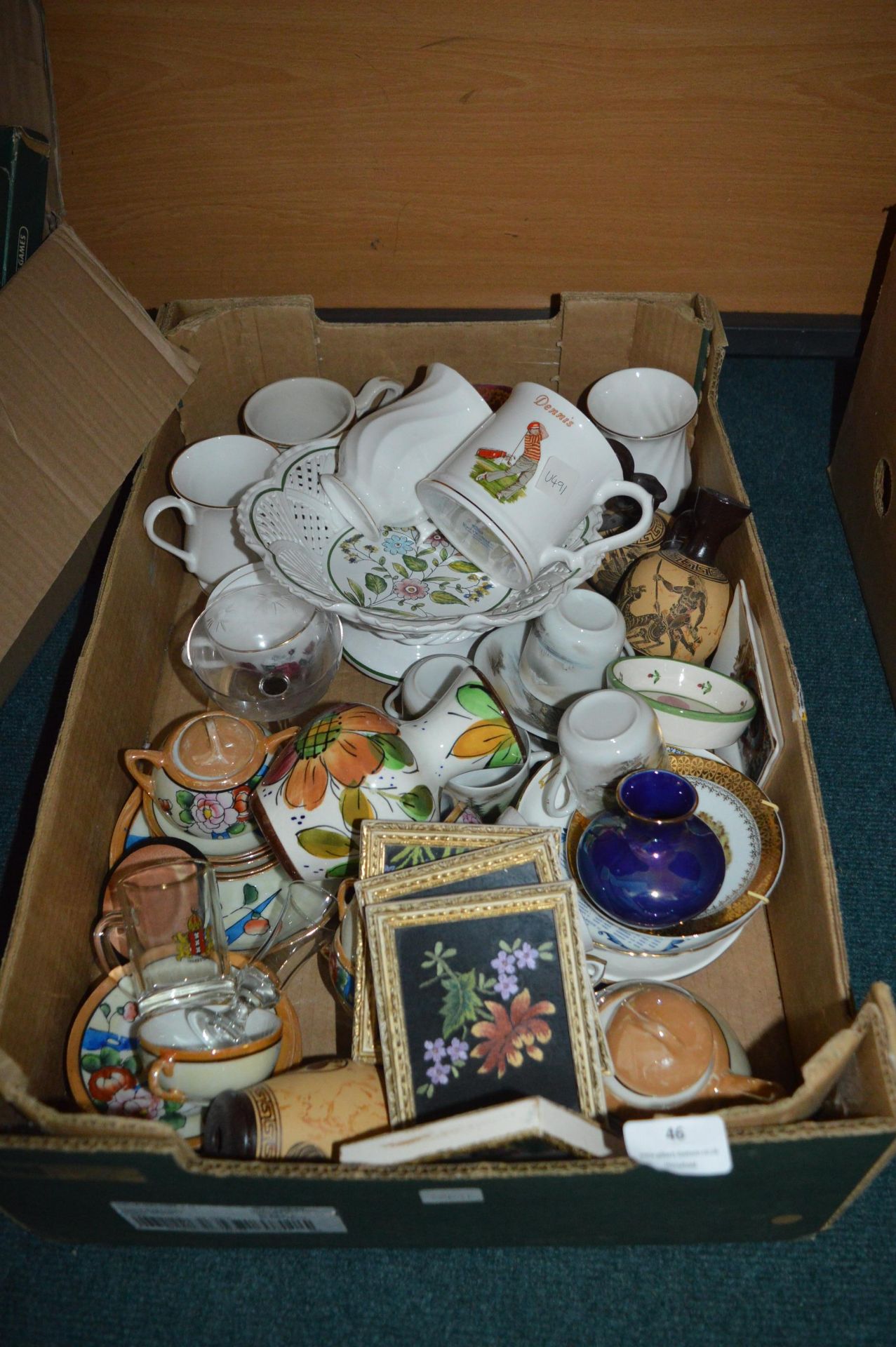 Pottery Items; Mugs, Part Tea Sets, etc.