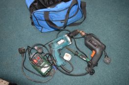 Holdall Containing Assorted Tools; Makita Drill, B