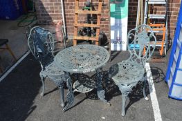 Aluminium Vintage Style Patio Table and Chairs