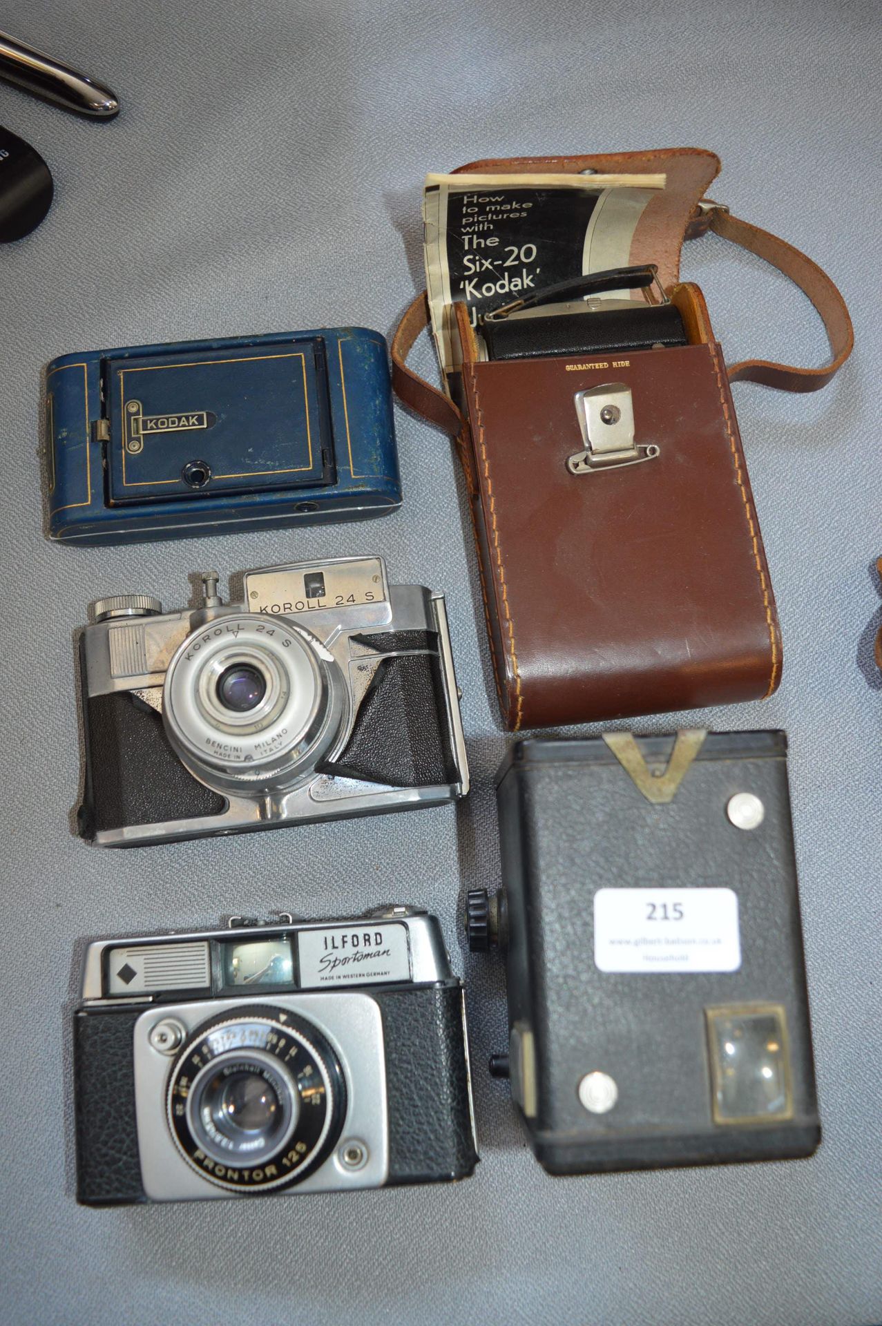 Vintage Kodak Box Brownies etc. plus Koroll 24S, a