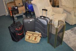 Three Carry-On Cases plus Holdall etc.