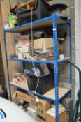 *Contents of Boltless Racking to Include Various Lights, Tanks, Fixtures, Fittings, Taps, Paint,