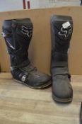 *Pair of Fox F3 Motorcycle Boots