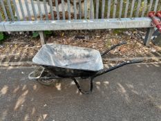 *Black Wheelbarrow with Pneumatic Wheel