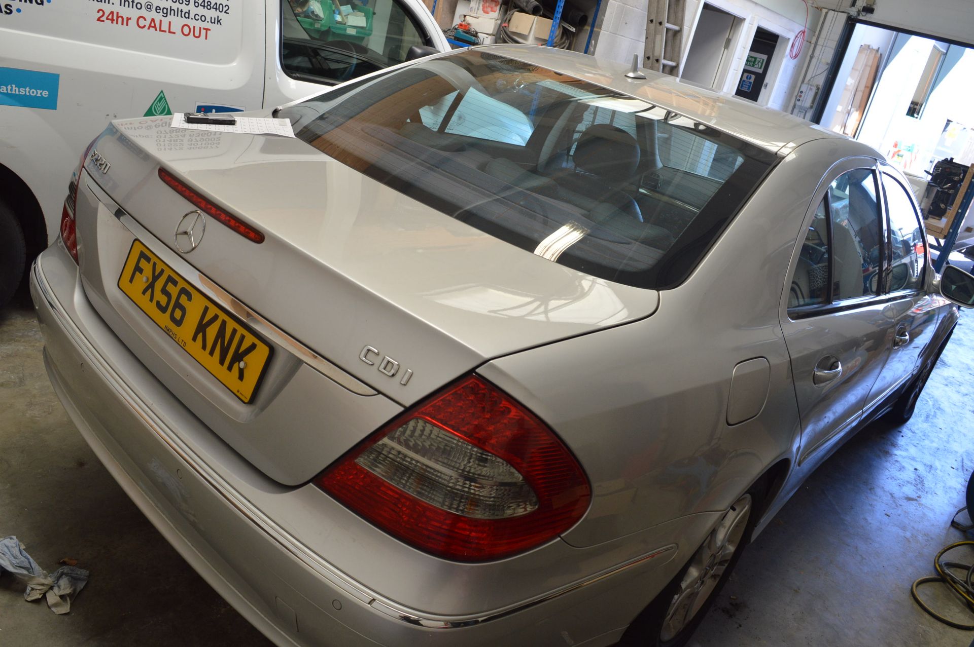 *Mercedes Benz E220 CDi (silver) Reg: FX56 KNK (no keys, no documents) - Image 5 of 5