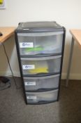 *Plastic Four Drawer Unit