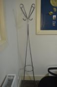 *Contemporary Style Chrome Hat & Coat Stand