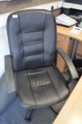 *Executive Black Gas-Lift Office Chair