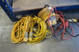 *Three 110v Extension Cables and a Set of Jump Leads