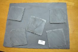 *Slate Placemat and Five Slate Coasters