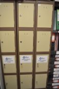 *Silverline Bank of Four Lockers (coffee & cream)