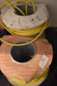 *One Reel Earth Cable and One Reel of Trunking