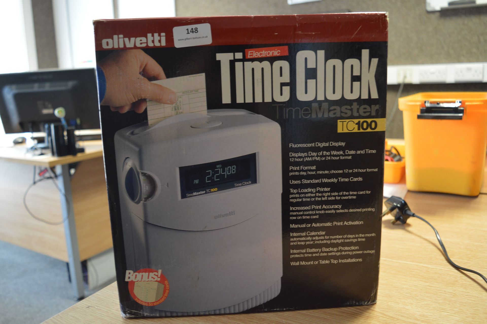 *Olivetti Timemaster TC100 Clocking in/out Machine