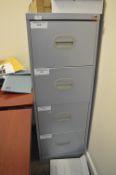 *Grey Four Drawer Foolscap Filing Cabinet (contents not included)
