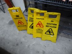 * 4 x wet floor signs