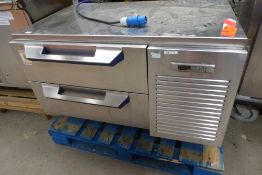 * low level 2 drawer chiller. 1200w x 800d x 700h